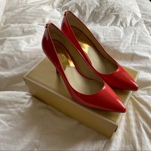Coral Michael Kors Kitten Heels
